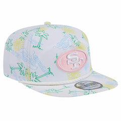 San Francisco 49ers New Era Vacay Golfer Snapback Hat - White Hats