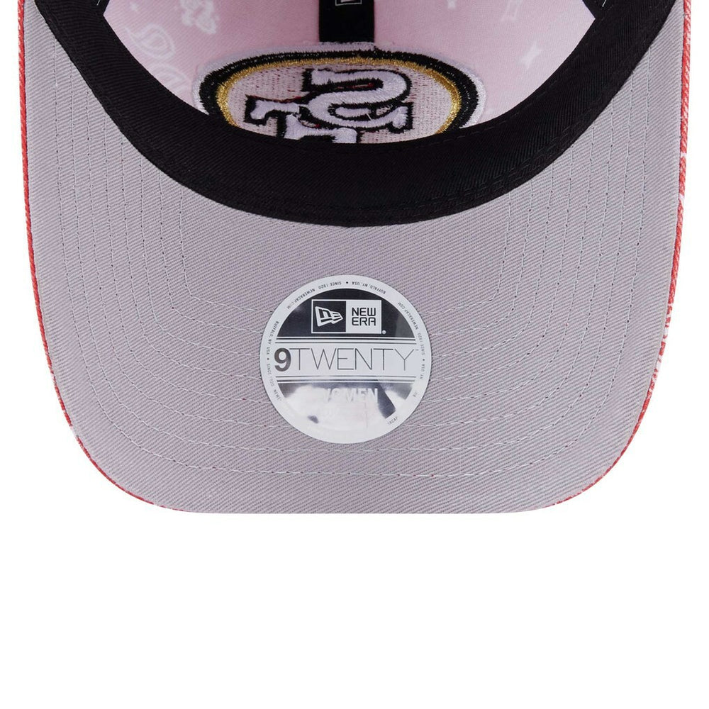San Francisco 49ers New Era Women's Paisley 9TWENTY Adjustable Hat - Scarlet Hats