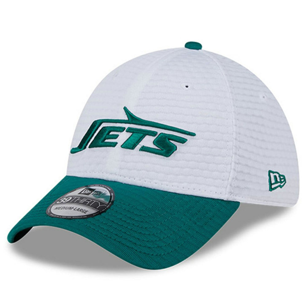 New York Jets New Era 2024 NFL Training Camp 39THIRTY Flex Hat - White/Green Hats