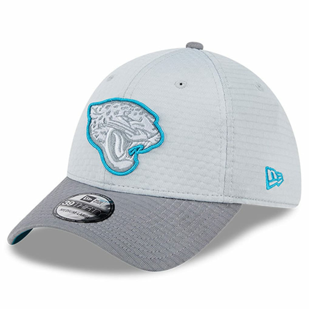Jacksonville Jaguars New Era 2024 NFL Training Camp 39THIRTY Flex Hat - Gray Hats