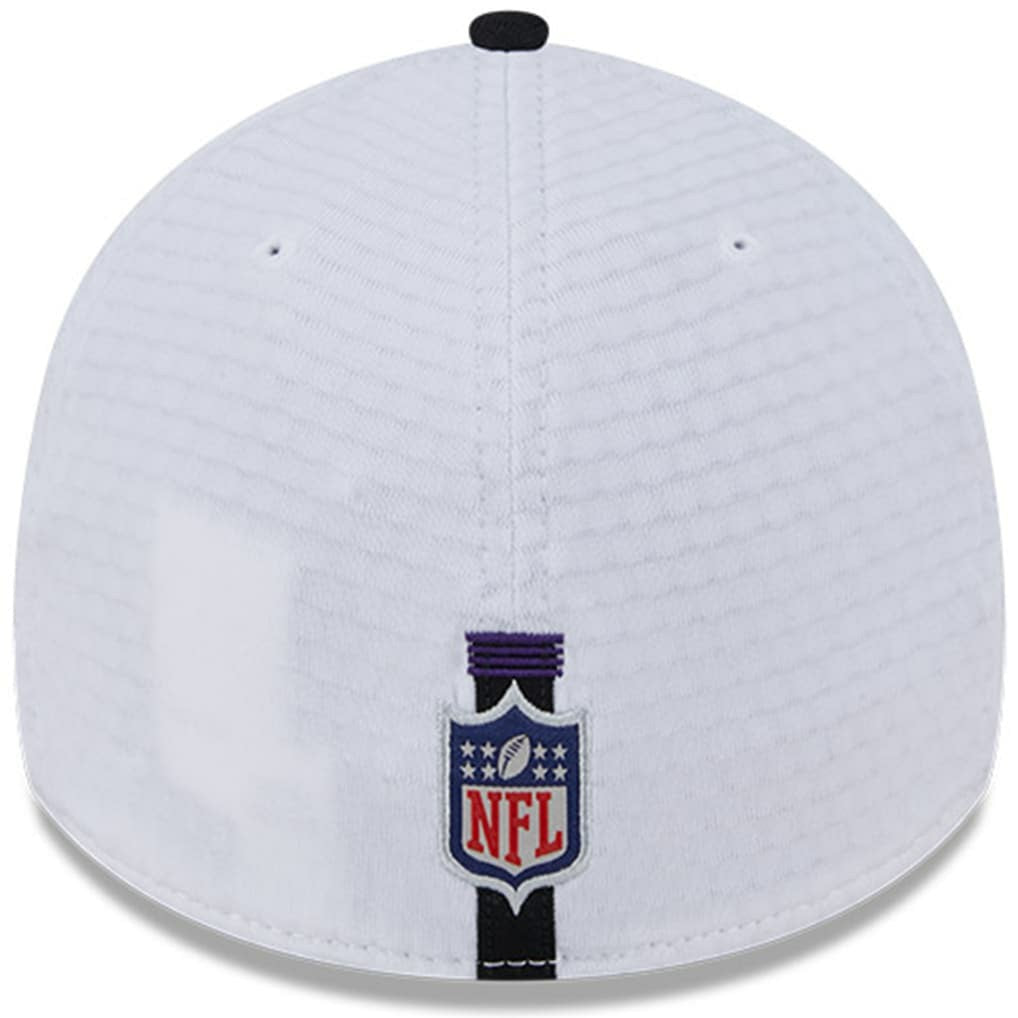 Baltimore Ravens New Era 2024 NFL Training Camp 39THIRTY Flex Hat - White/Black Hats