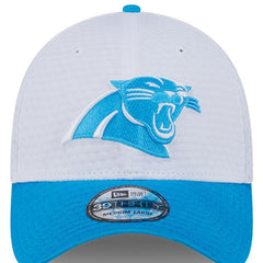 Carolina Panthers New Era 2024 NFL Training Camp 39THIRTY Flex Hat - White/Blue Hats