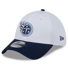 Tennessee Titans New Era 2024 NFL Training Camp 39THIRTY Flex Hat - White/Navy Hats