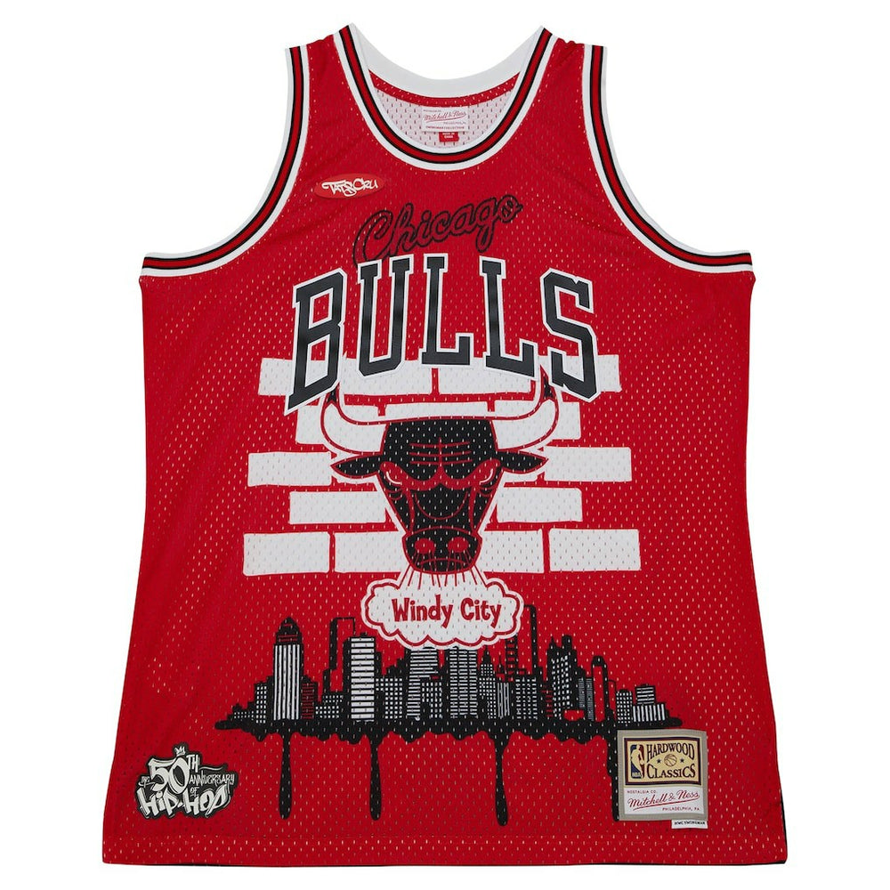 Chicago Bulls x Tats Cru Hardwood Classics Fashion Jersey Red - Mitchell & Ness