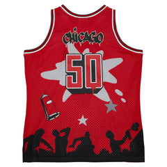 Chicago Bulls x Tats Cru Hardwood Classics Fashion Jersey Red - Mitchell & Ness