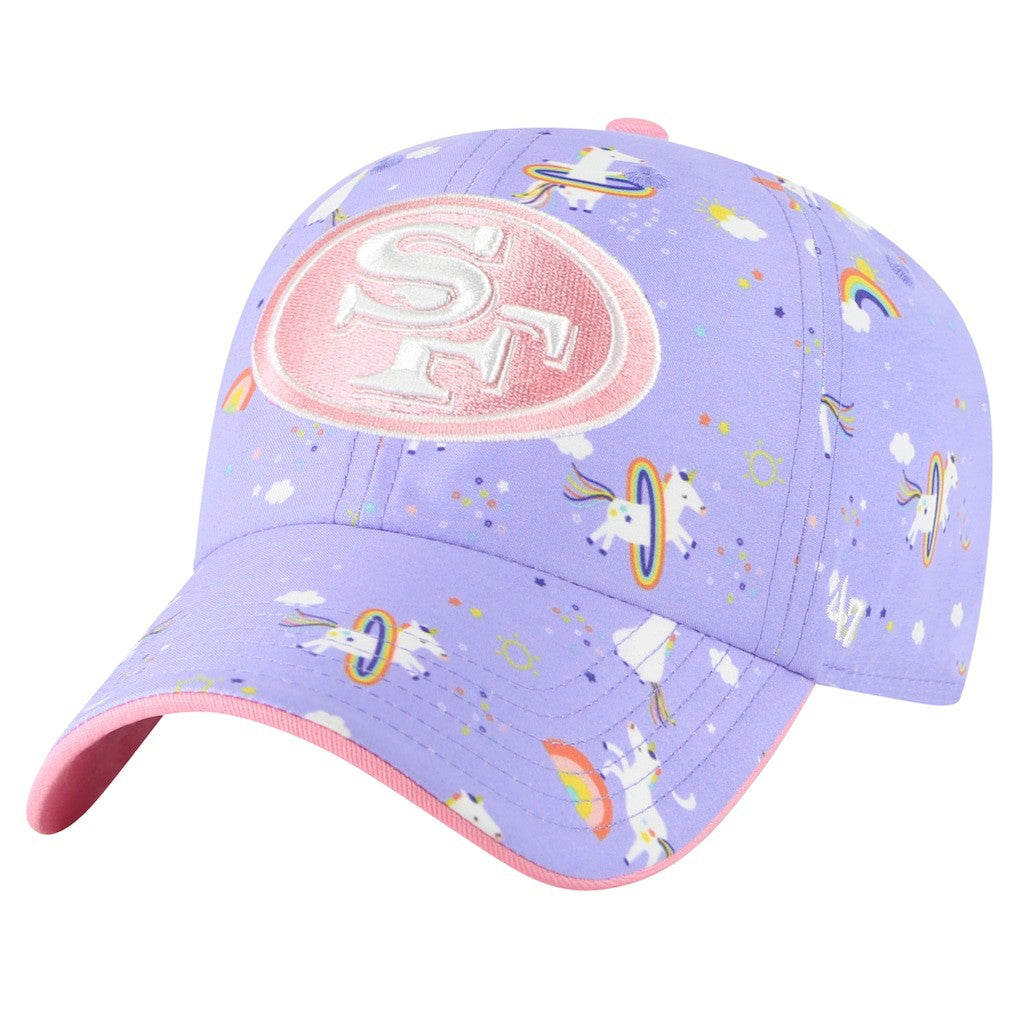 San Francisco 49ers '47 Girls Preschool Unicorn Clean Up Adjustable Hat - Lavender Hats
