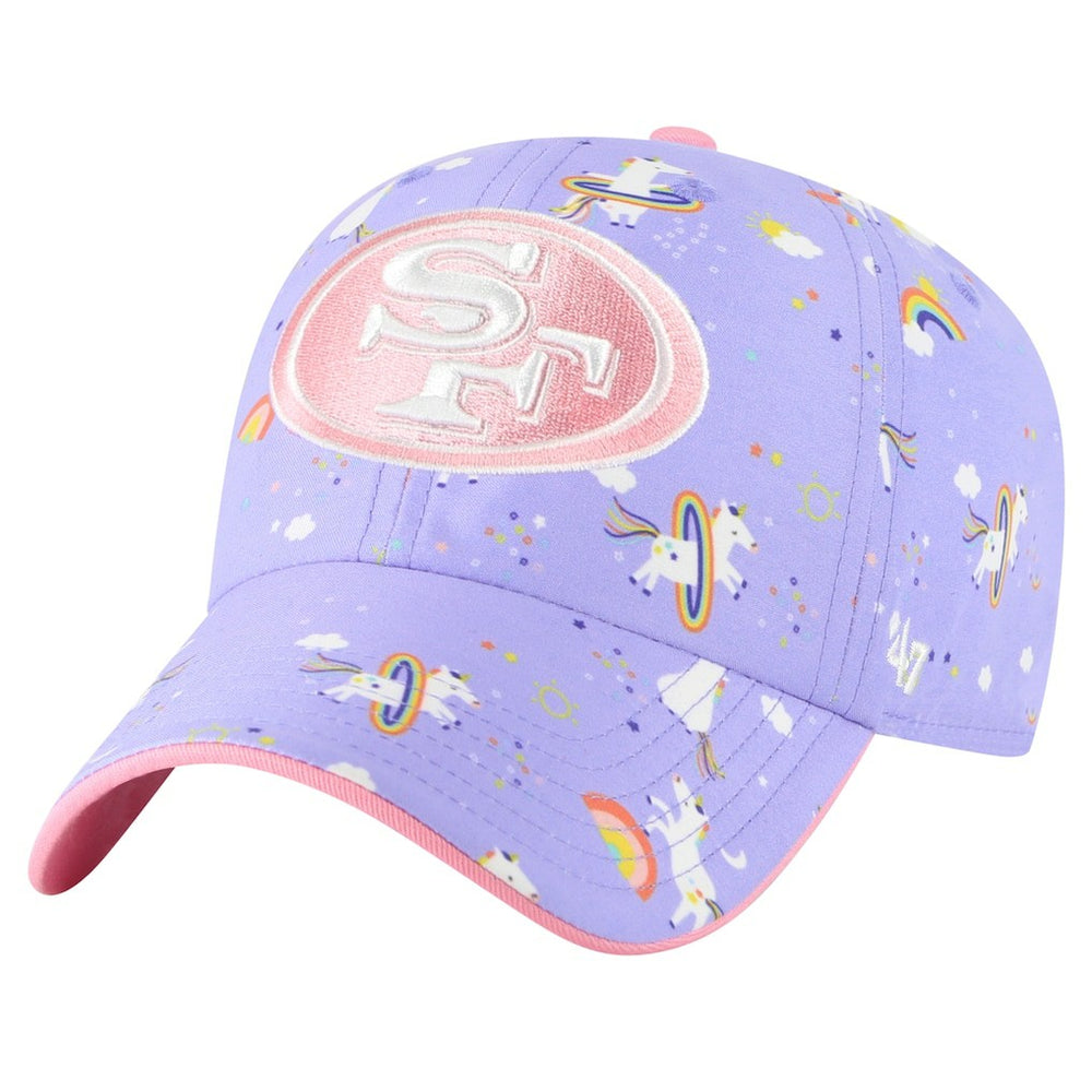 San Francisco 49ers '47 Girls Preschool Unicorn Clean Up Adjustable Hat - Lavender Hats