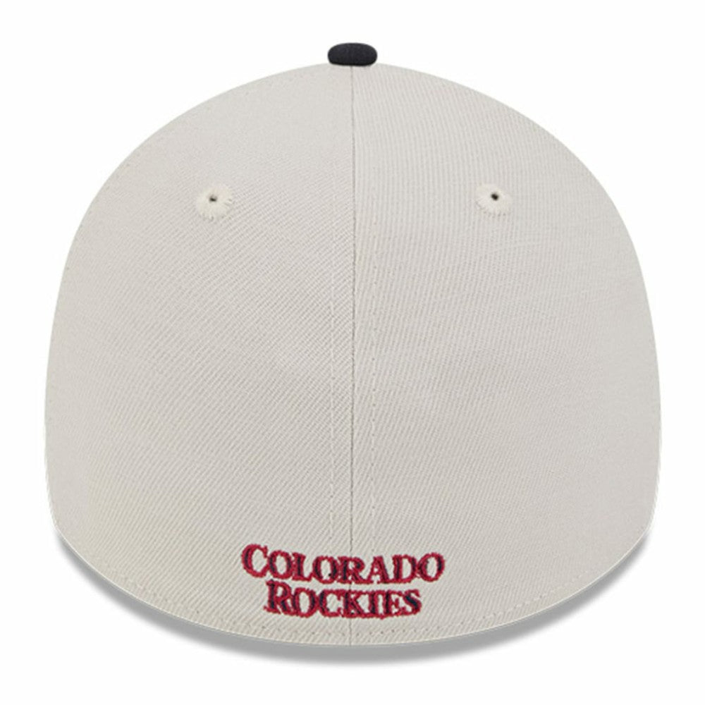 Colorado Rockies New Era 2024 Fourth of July 39THIRTY Flex Hat - Khaki/Black Hats