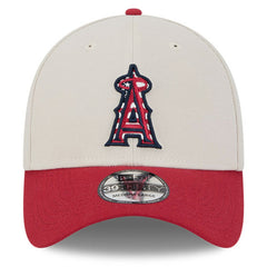Los Angeles Angels New Era 2024 Fourth of July 39THIRTY Flex Hat - Khaki/Red Hats