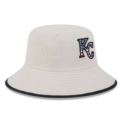 Kansas City Royals New Era 2024 Fourth of July Bucket Hat - Khaki Hats
