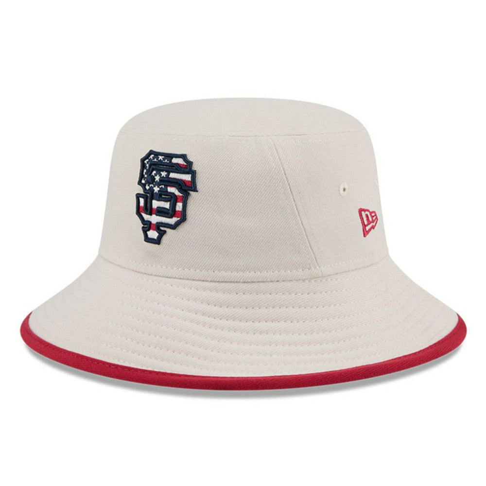 San Francisco Giants New Era 2024 Fourth of July Bucket Hat - Khaki Hats