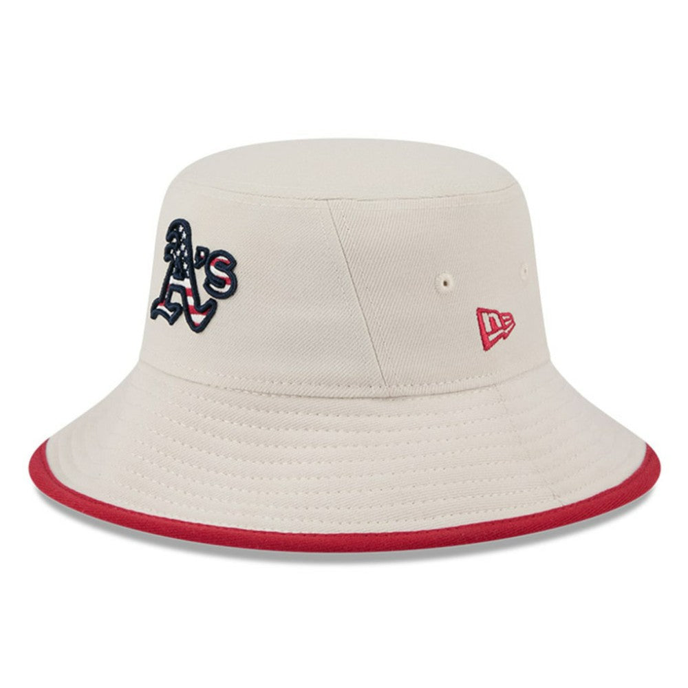Athletics New Era 2024 Fourth of July Bucket Hat - Khaki Hats