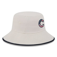 Chicago Cubs New Era 2024 Fourth of July Bucket Hat - Khaki Hats