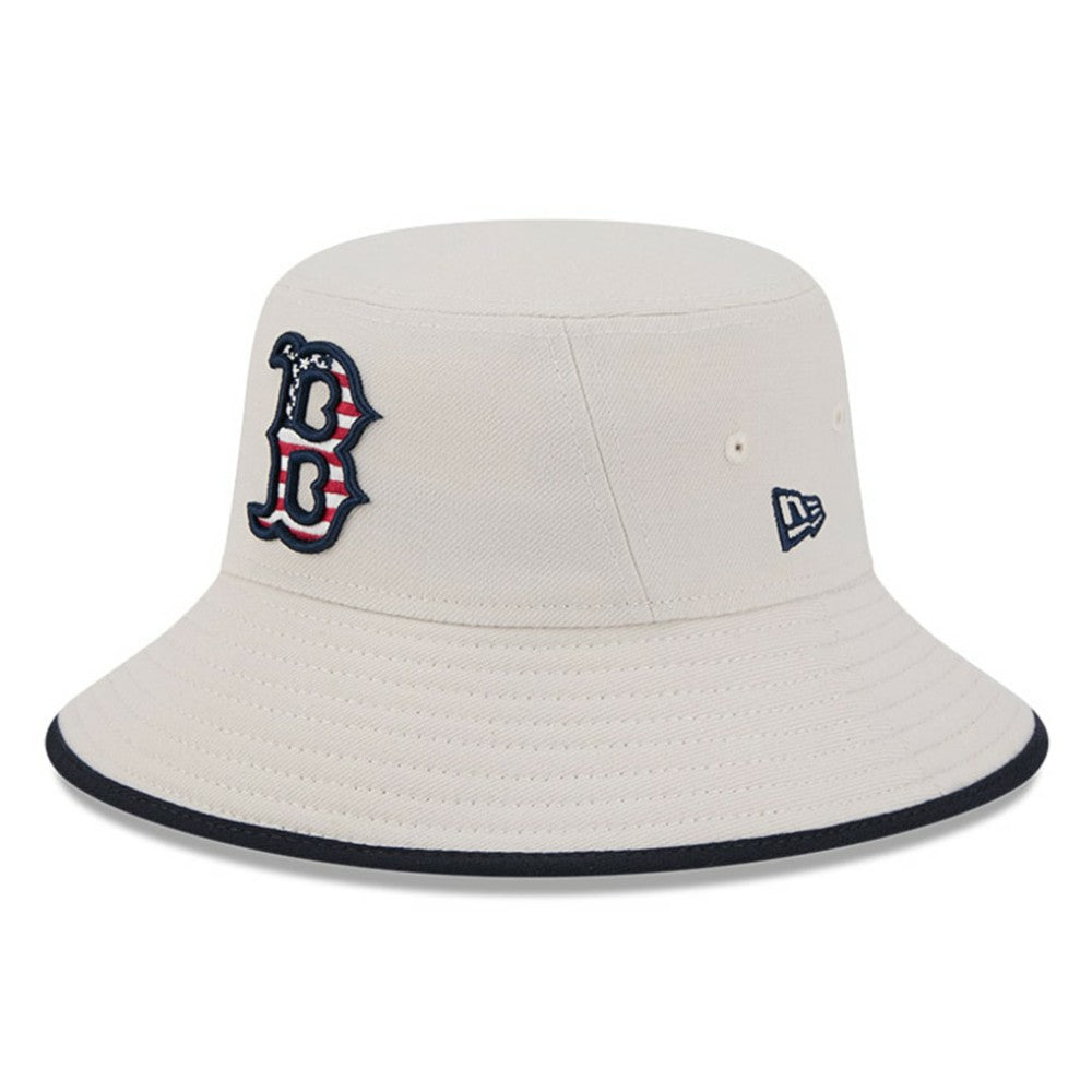 Boston Red Sox New Era 2024 Fourth of July Bucket Hat - Khaki Hats