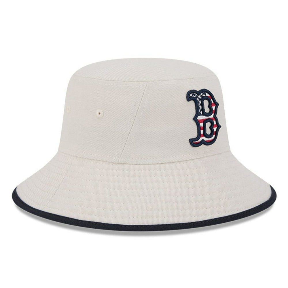 Boston Red Sox New Era 2024 Fourth of July Bucket Hat - Khaki Hats