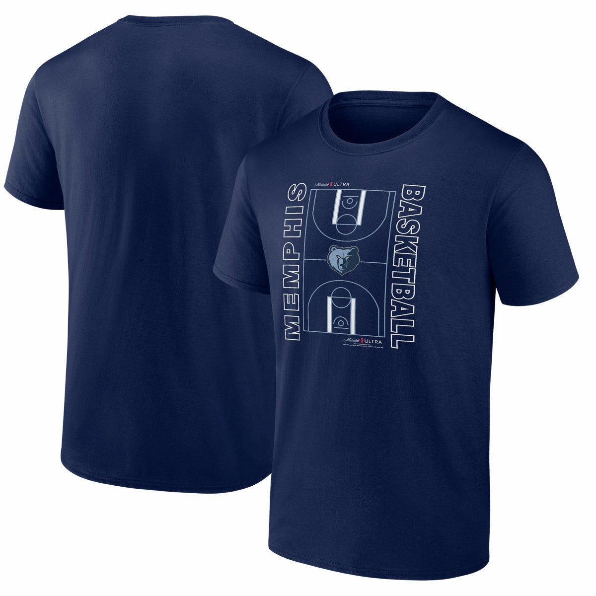 Memphis Grizzlies Michelob Ultra Full Court T-Shirt - Navy