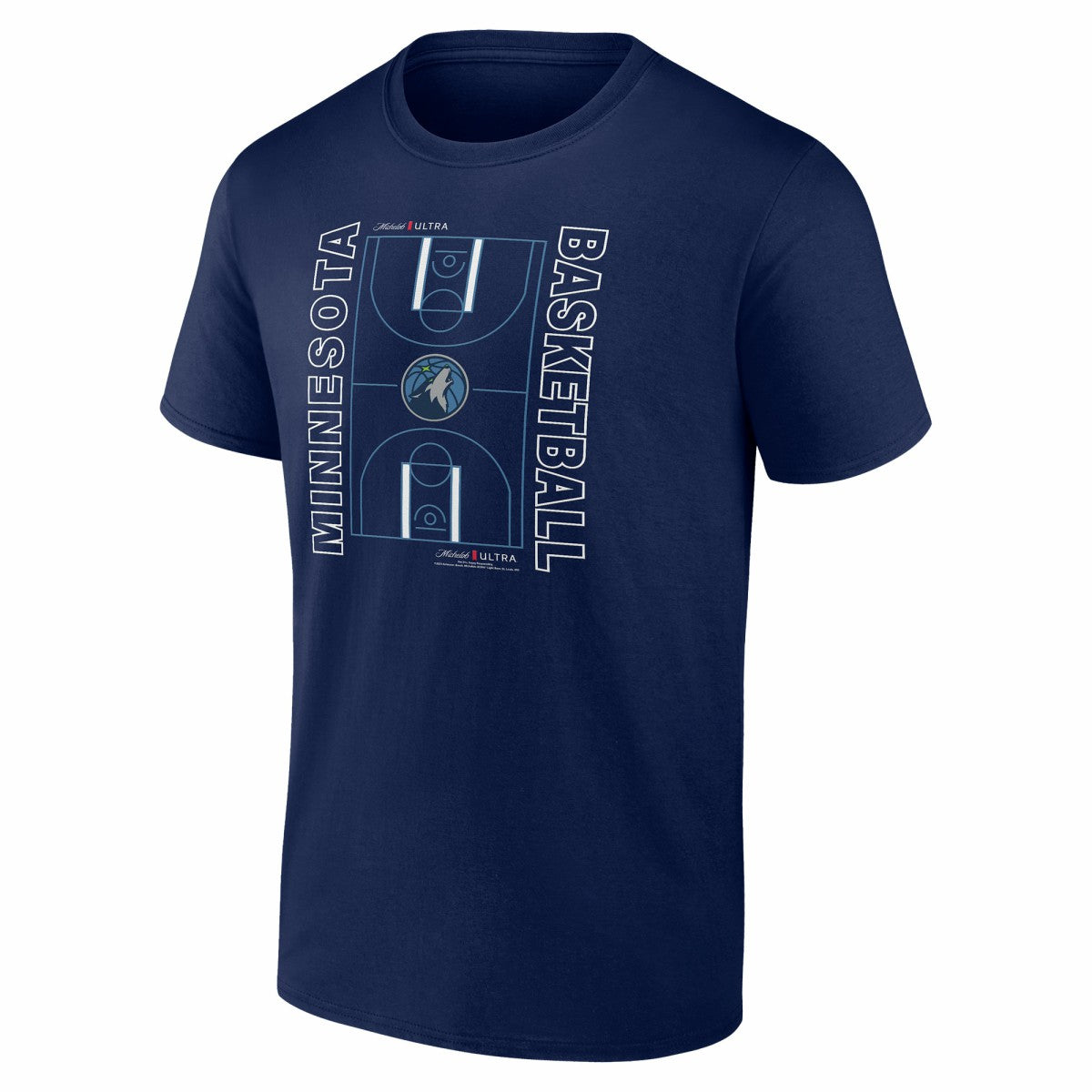 Minnesota Timberwolves Michelob Ultra Full Court T-Shirt - Navy