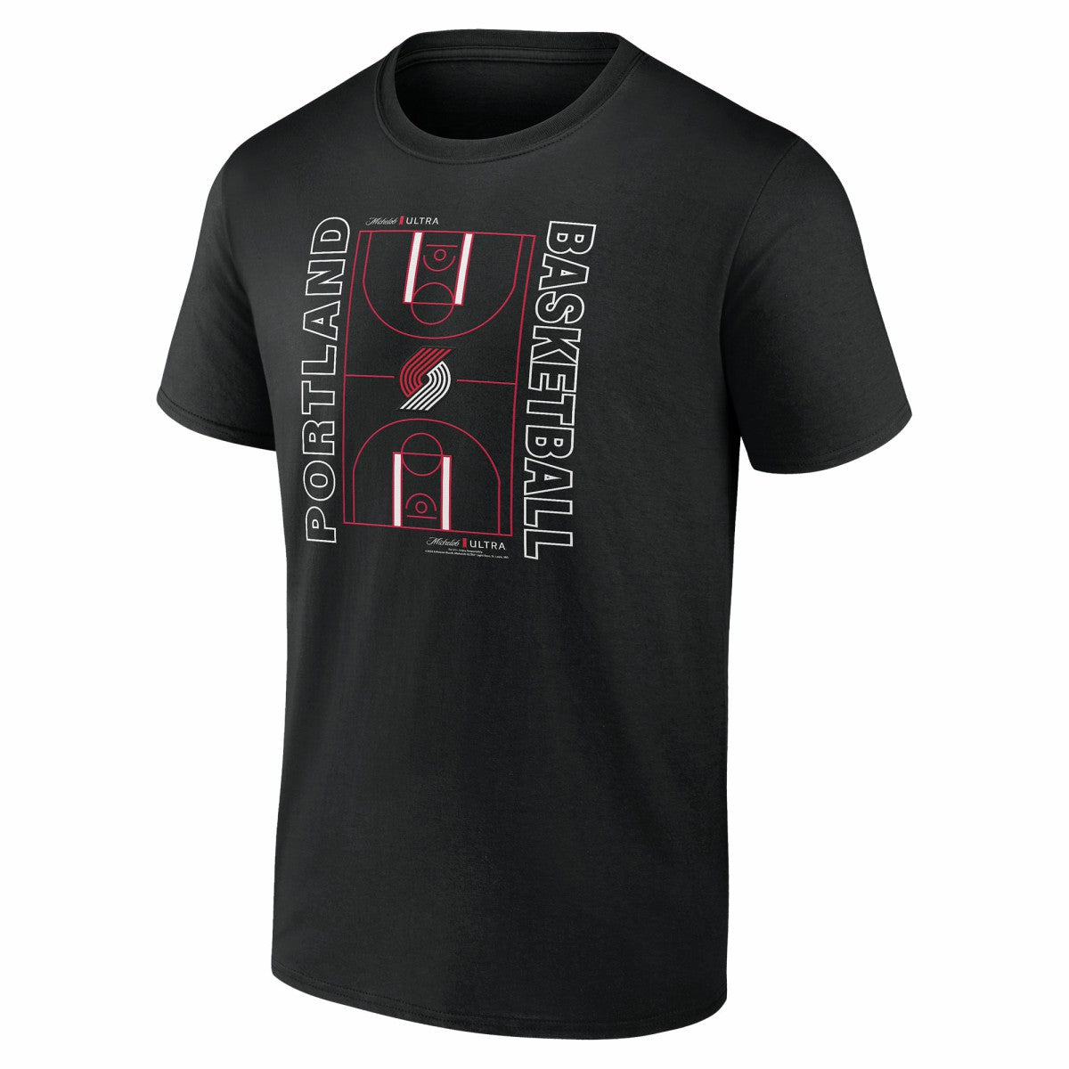 Portland Trail Blazers Michelob Ultra Full Court T-Shirt - Black