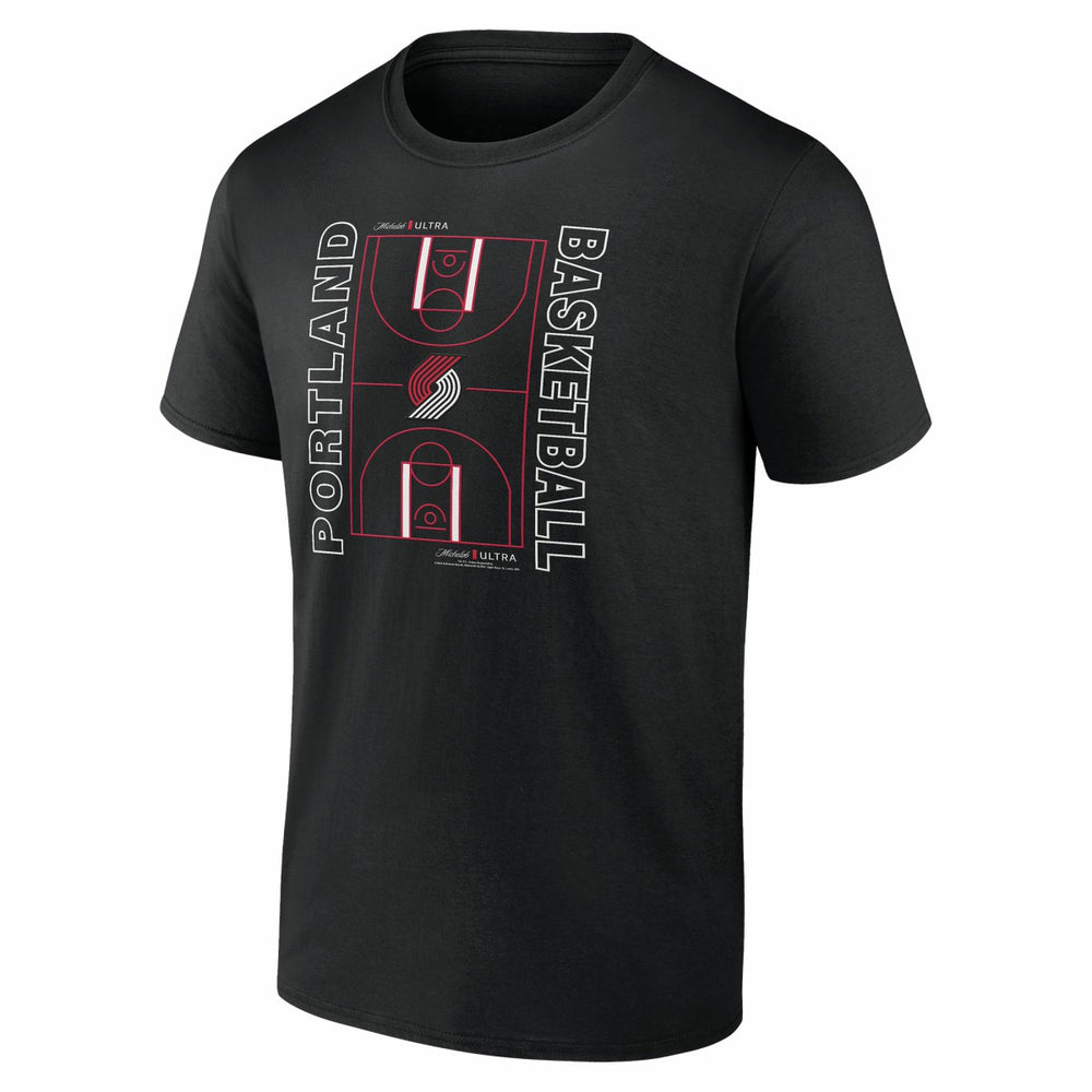 Portland Trail Blazers Michelob Ultra Full Court T-Shirt - Black