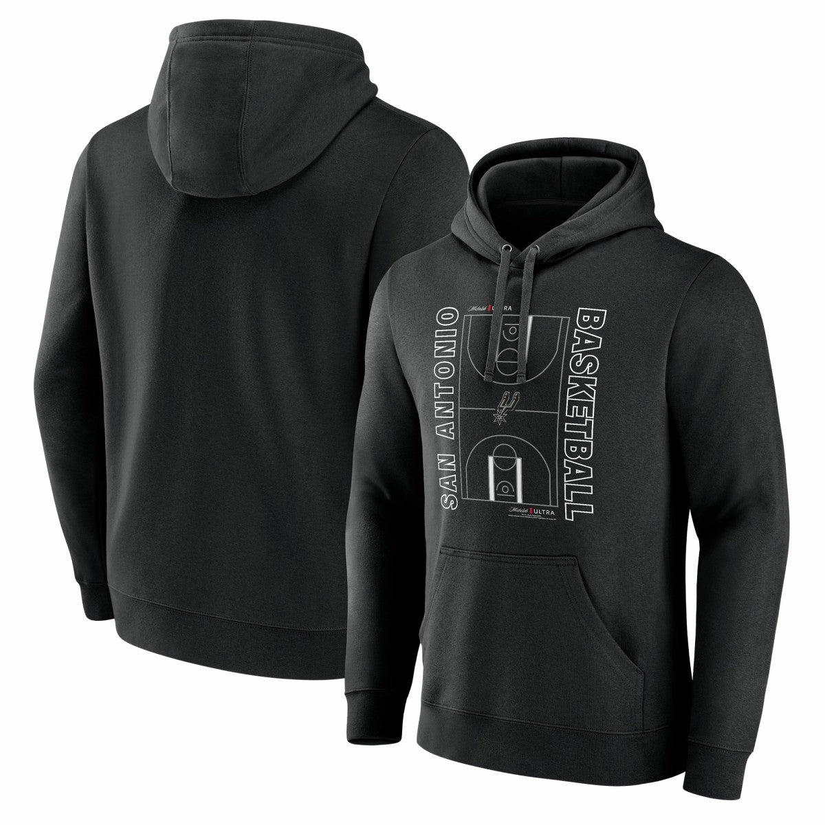 San Antonio Spurs Michelob Ultra Full Court Pullover Hoodie - Black