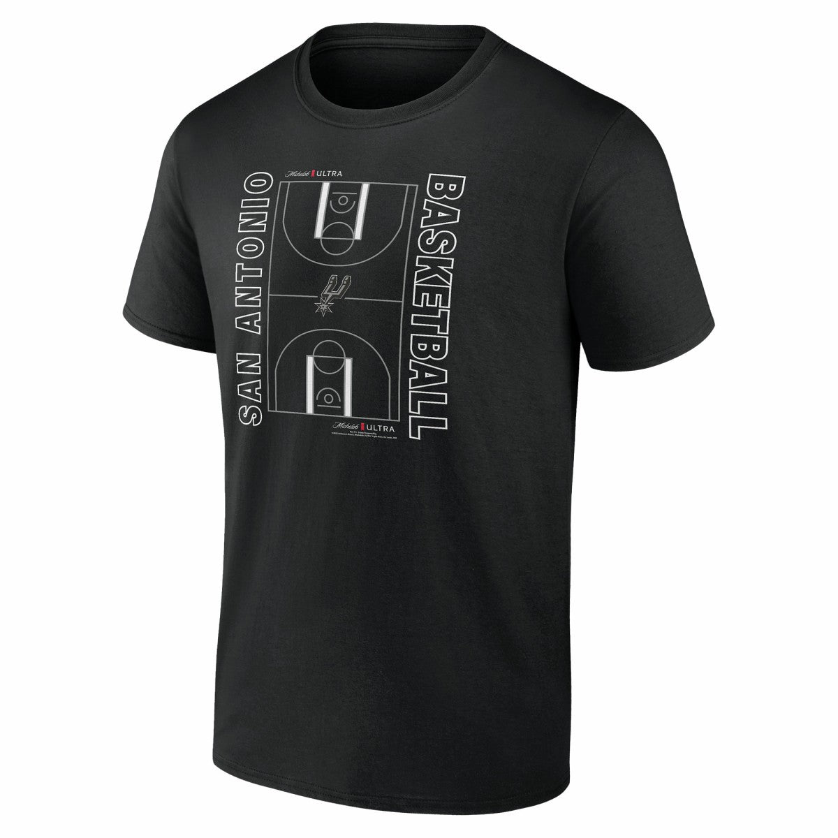 San Antonio Spurs Michelob Ultra Full Court T-Shirt - Black
