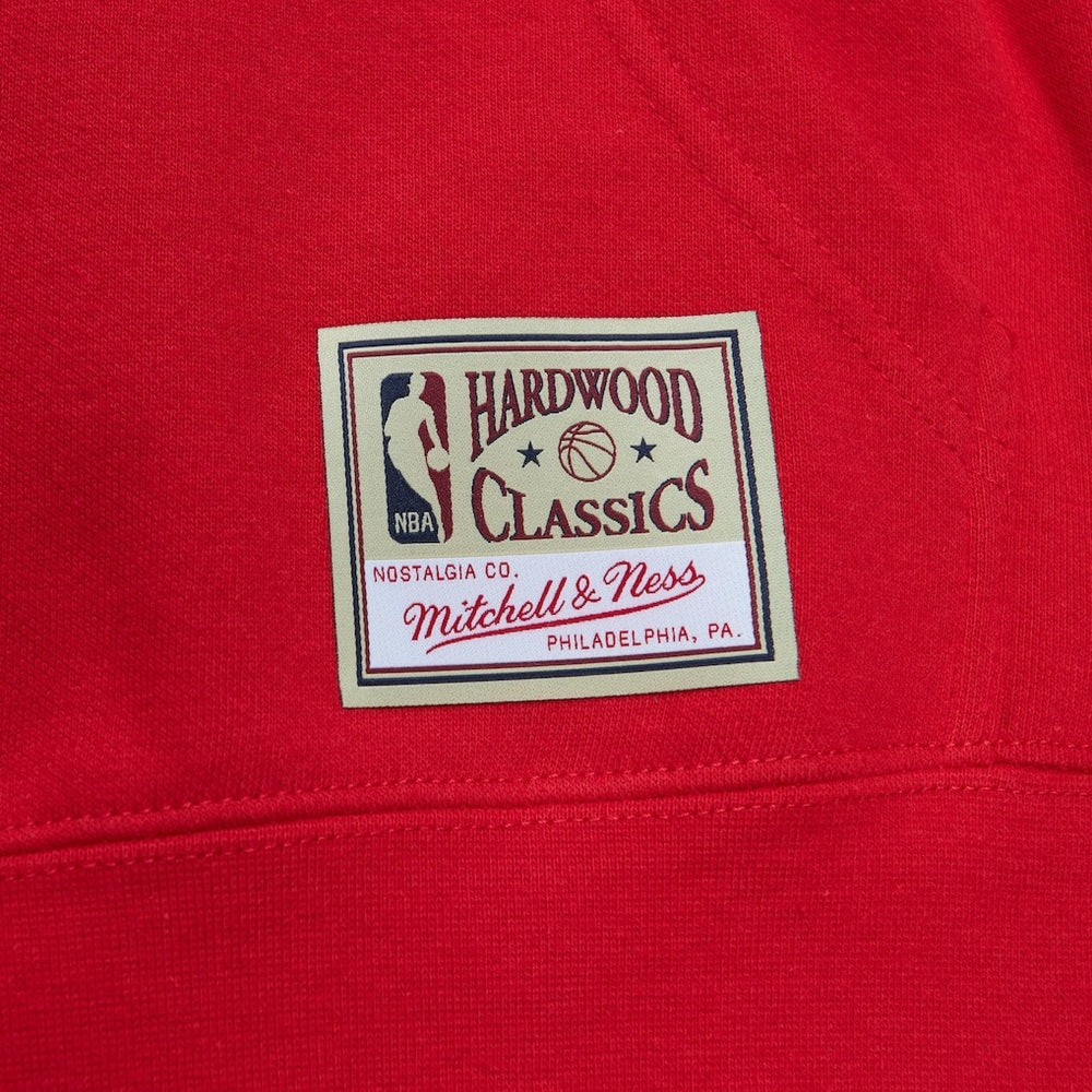 Chicago Bulls x Tats Cru Hardwood Classics Brick Pullover Hoodie Red - Mitchell & Ness