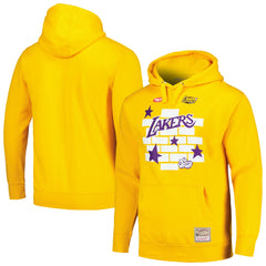Los Angeles Lakers x Tats Cru Hardwood Classics Brick Pullover Hoodie Gold - Mitchell & Ness outlet