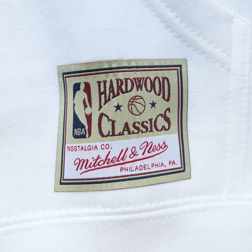 Philadelphia 76ers x Tats Cru Hardwood Classics Brick Pullover Hoodie White - Mitchell & Ness