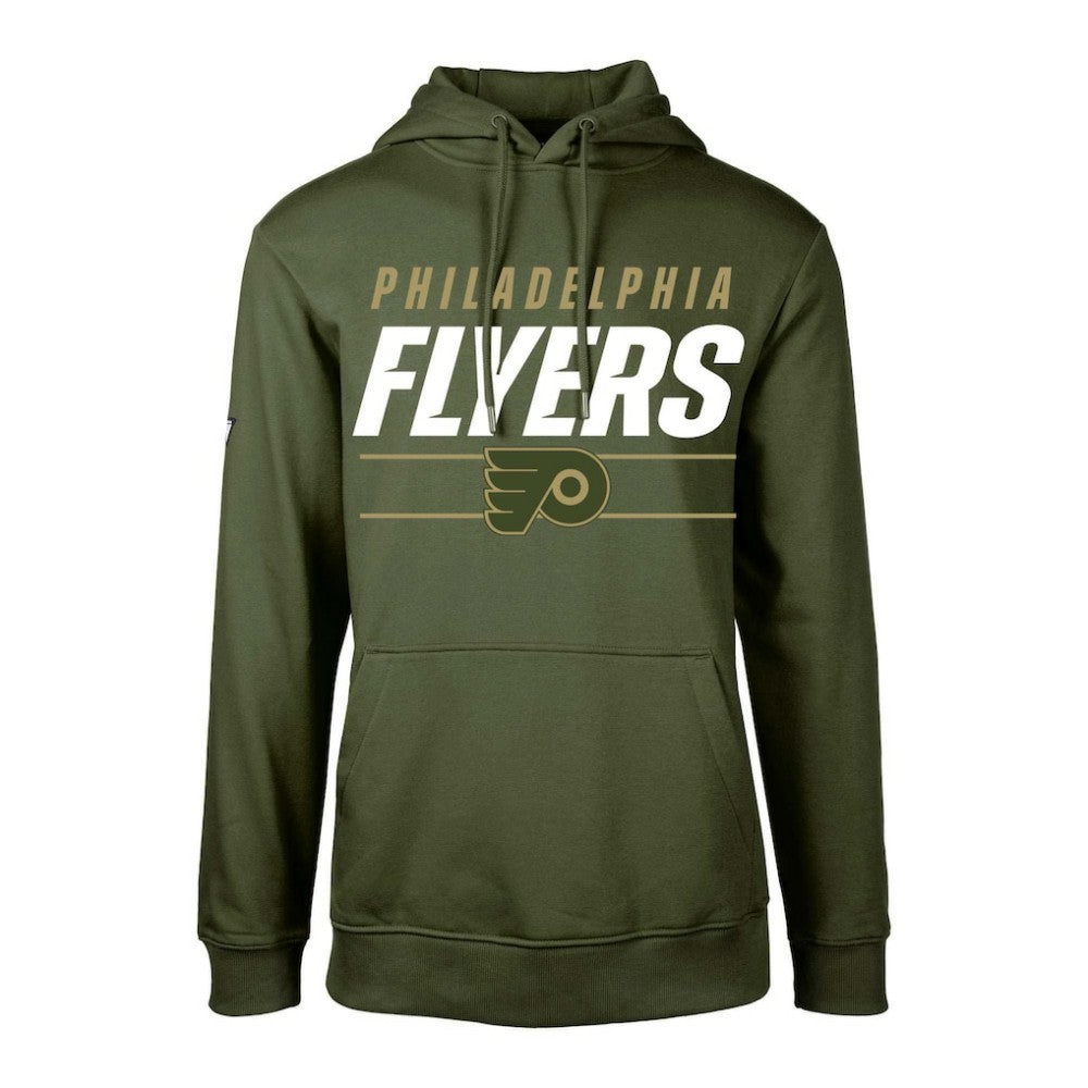 Philadelphia Flyers Levelwear Youth Podium Fleece Pullover Hoodie - Olive | US 200791944