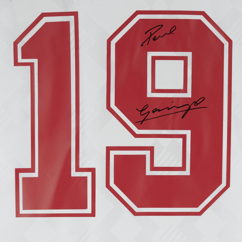 Paul Gascoigne England National Team Autographed 1990 Home Jersey - Fanatics discount
