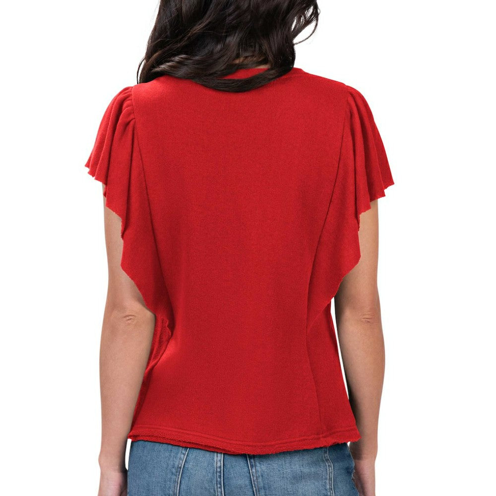 Washington Nationals G-III 4Her by Carl Banks Women's Crowd Wave T-Shirt - Red T-shirts