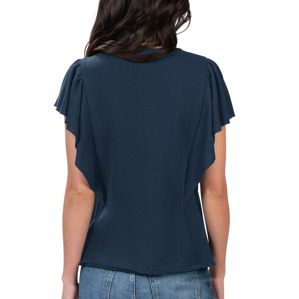 Milwaukee Brewers G-III 4Her by Carl Banks Women's Crowd Wave T-Shirt - Navy T-shirts