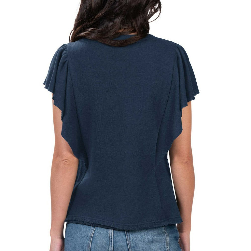 Cleveland Guardians G-III 4Her by Carl Banks Women's Crowd Wave T-Shirt - Navy T-shirts