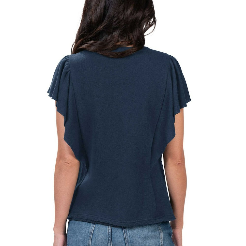 Atlanta Braves G-III 4Her by Carl Banks Women's Crowd Wave T-Shirt - Navy T-shirts
