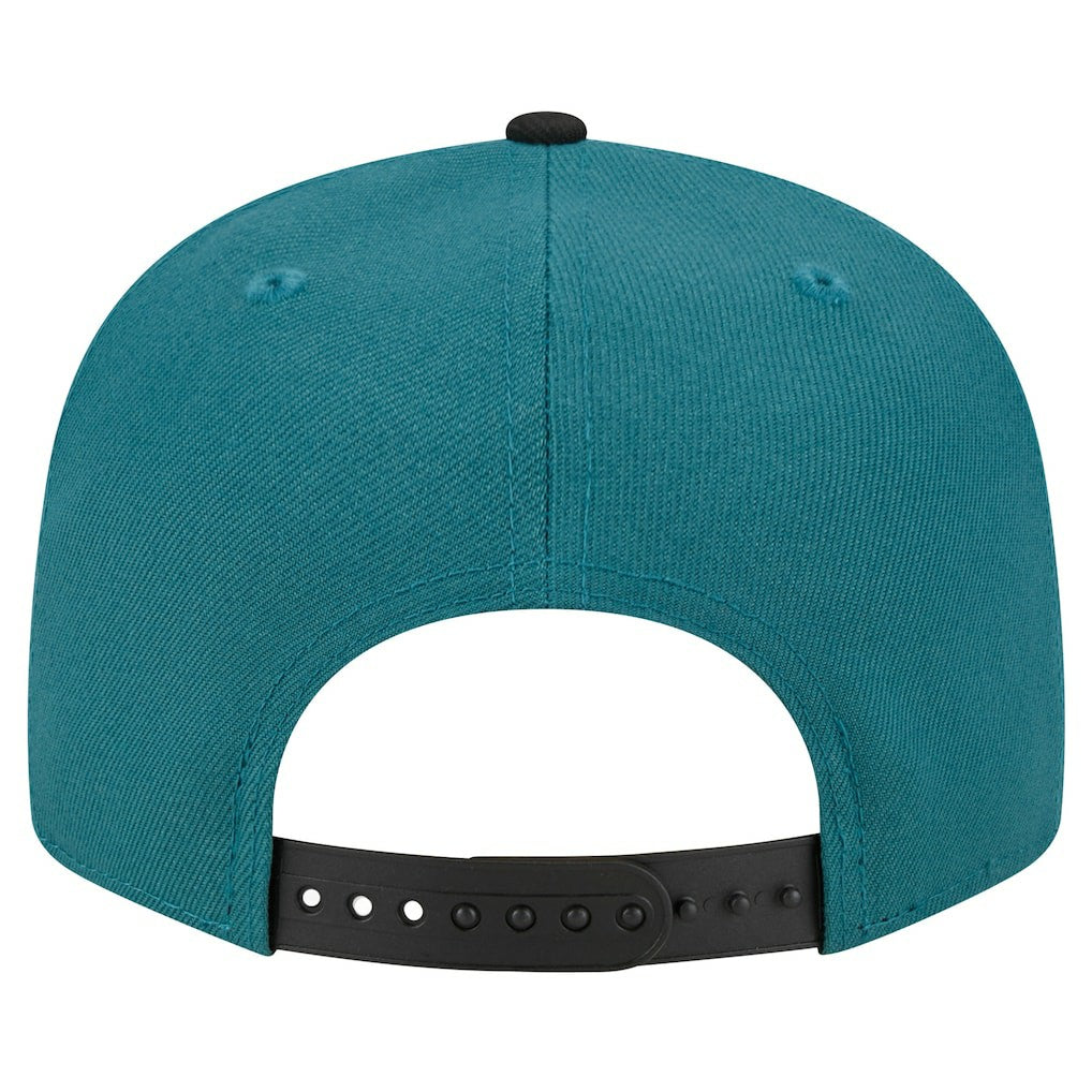 Philadelphia Eagles New Era Team Establish 9FIFTY Snapback Hat - Midnight Green/Black Hats
