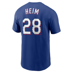Jonah Heim Texas Rangers Nike Youth Name & Number T-Shirt - Royal T-shirts