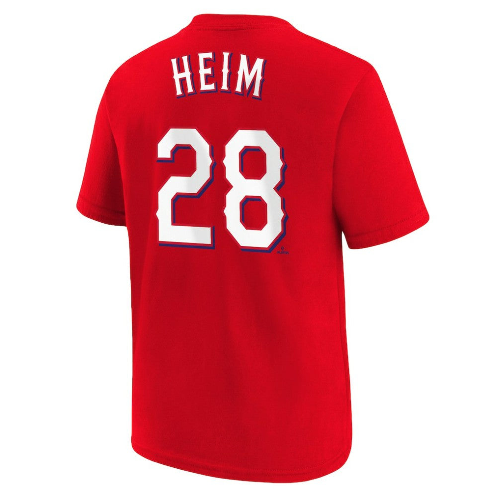 Jonah Heim Texas Rangers Nike Youth Name & Number T-Shirt - Red T-shirts