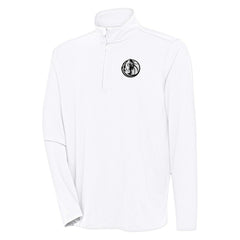 Dallas Mavericks Antigua Hunk Quarter-Zip Top White