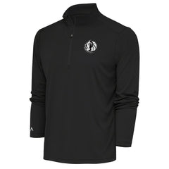 Dallas Mavericks Antigua Metallic Logo Tribute Quarter-Zip Top Charcoal outlet