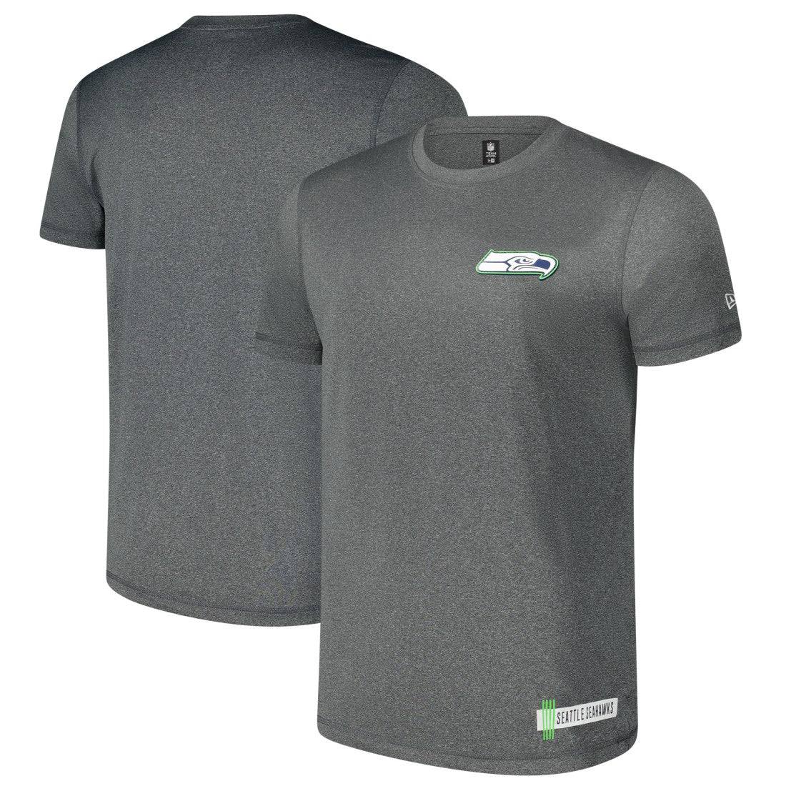 Seattle Seahawks New Era 2024 NFL Training Camp T-Shirt - Heather Charcoal T-shirts