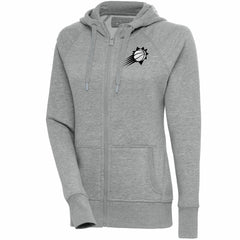 Phoenix Suns Antigua Women's Brushed Metallic Victory Full-Zip Hoodie - Heather Gray outlet