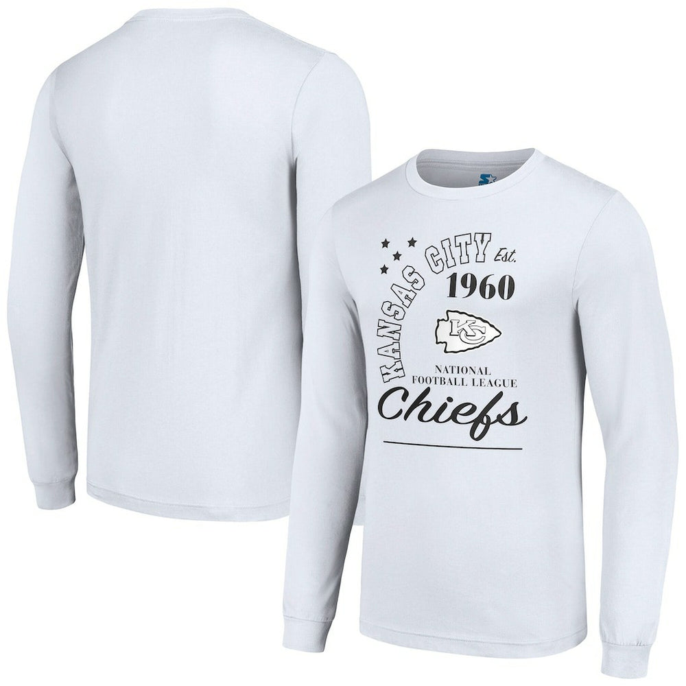 Kansas City Chiefs Starter Arch City Long Sleeve T-Shirt - White T-shirts