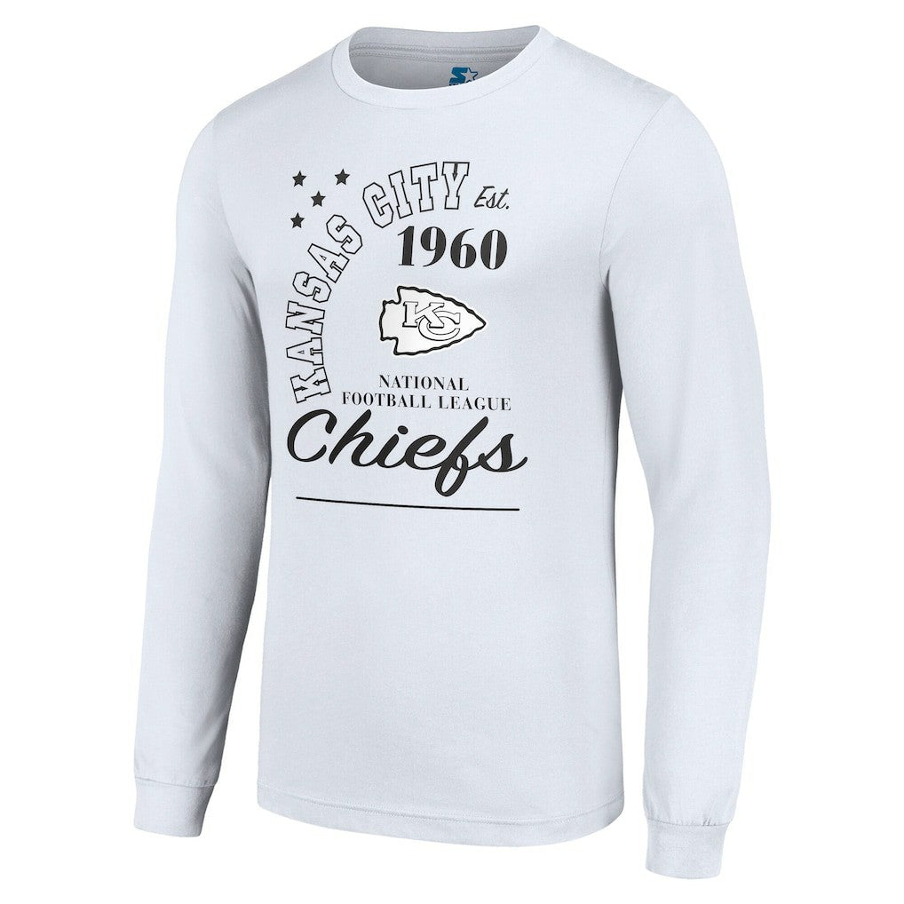 Kansas City Chiefs Starter Arch City Long Sleeve T-Shirt - White T-shirts