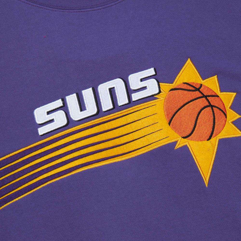Phoenix Suns Hardwood Classics There and Back Pullover Sweatshirt Purple - Mitchell & Ness
