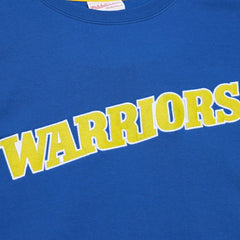 Golden State Warriors Hardwood Classics There and Back Pullover Sweatshirt Royal - Mitchell & Ness