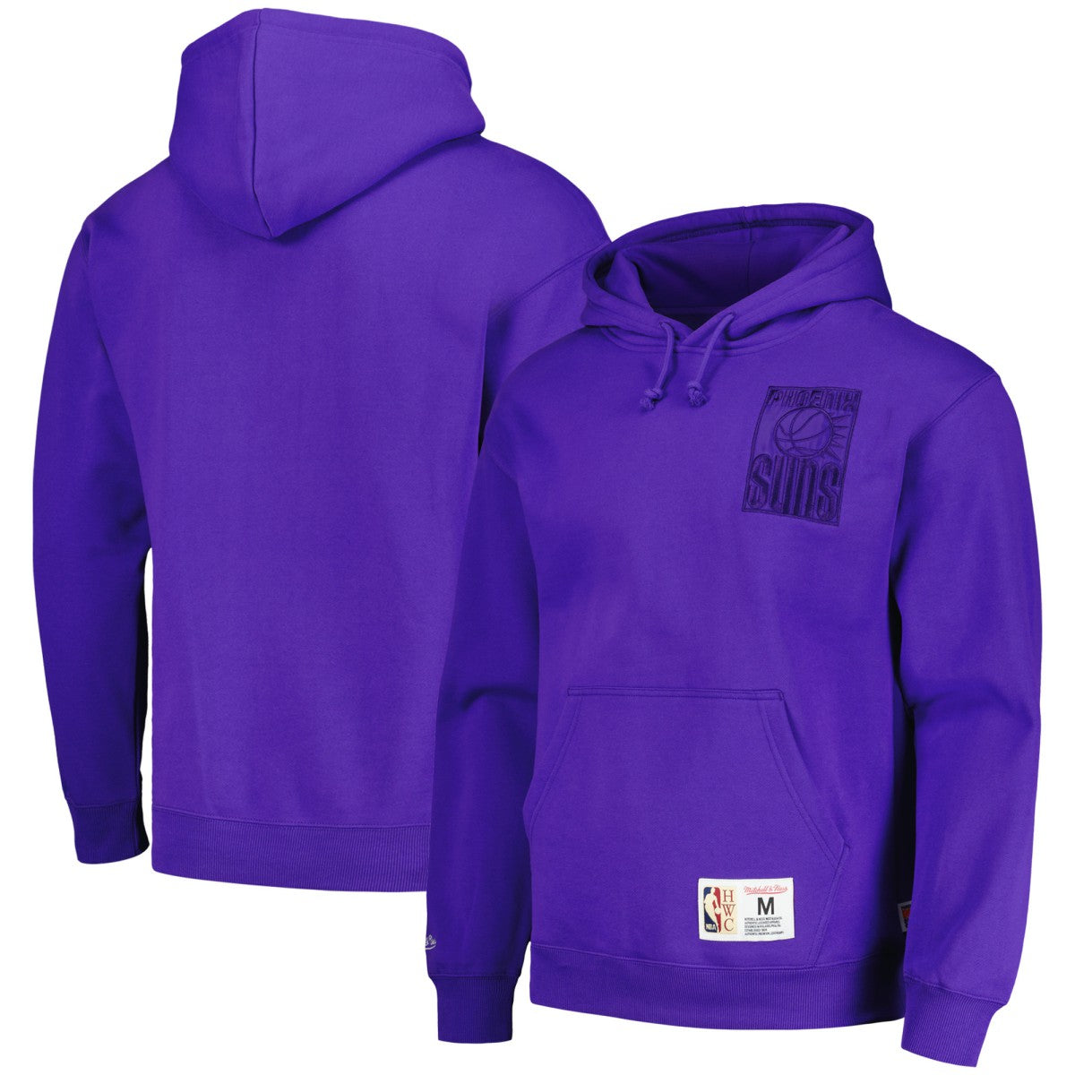Phoenix Suns Hardwood Classics Tonal Pullover Hoodie Purple - Mitchell & Ness