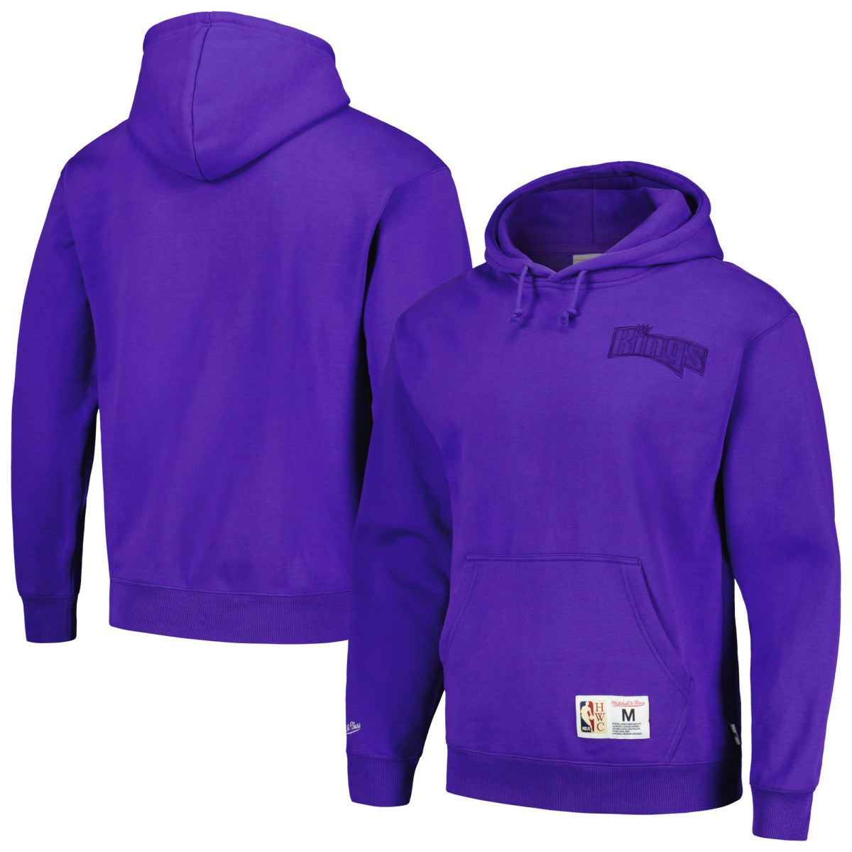 Sacramento Kings Hardwood Classics Tonal Pullover Hoodie Purple - Mitchell & Ness