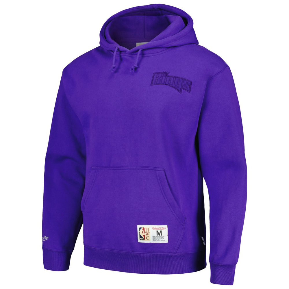 Sacramento Kings Hardwood Classics Tonal Pullover Hoodie Purple - Mitchell & Ness