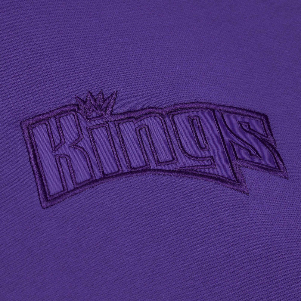 Sacramento Kings Hardwood Classics Tonal Pullover Hoodie Purple - Mitchell & Ness