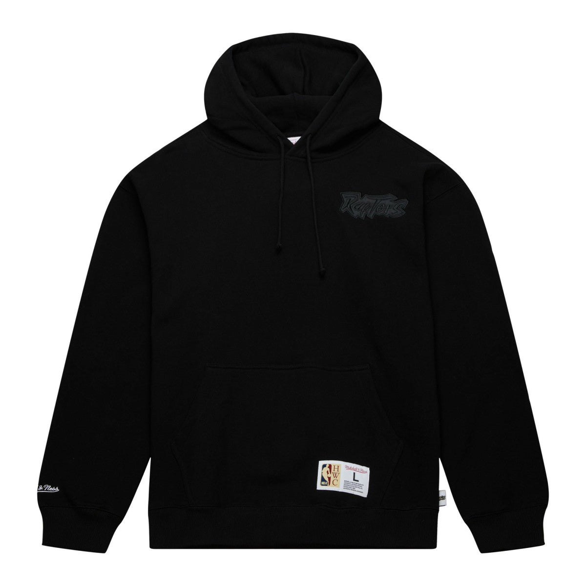 Toronto Raptors Hardwood Classics Tonal Pullover Hoodie Black - Mitchell & Ness outlet